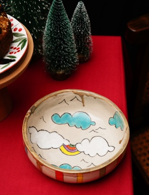Handmade Design Ceramic Large Size Bowl