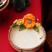 Handmade Design Large Size Floral Ceramic Bowl