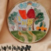Handmade Design Ceramic Plate My Home
