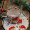 Handmade Design Ceramic Mug Mushrooms