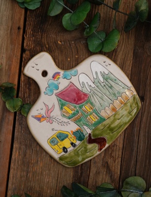 Handmade Design Ceramic Service Plate