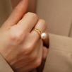 Handmade Silver Ring with Pearl