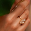 Handmade Silver Ring with Mother of Pearl and Pearl