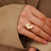 Handmade Silver Ring with Mother of Pearl and Pearl