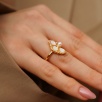 Handmade Silver Ring with Mother of Pearl and Pearl