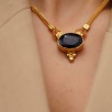 Handmade Design Gold Plated Brass Necklace