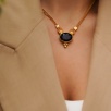 Handmade Design Gold Plated Brass Necklace