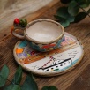 Handmade Design Ceramic Turkish Coffee Set Ferry