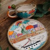 Handmade Design Ceramic Turkish Coffee Set Ferry