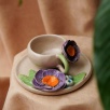 Handmade Design Ceramic Floral Turkish Coffee Set
