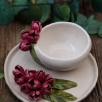 Handmade Design Ceramic Flowered Turkish Coffee Set