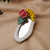 Handmade Ceramic Mirror wit Flowers