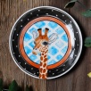 Handmade Tile Plate Giraffe