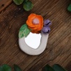 Handmade Ceramic Floral Mirror Hyacinth