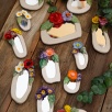 Handmade Ceramic Floral Mirror Pink