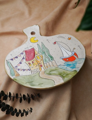 Handmade Design Ceramic Service Plate