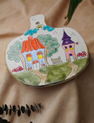 Handmade Design Ceramic Service Plate