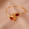Handmade Gold Plated Brass Bracelet Pomegranate Desing