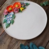 Handmade Design Flower Ceramic Plate