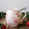 El Yapımı Çini Mug Devekuşu