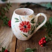 Handmade Tile Mug Black Cat