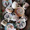 El Yapımı Çini Mug Kelebek