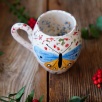 El Yapımı Çini Mug Kelebek
