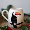 Handmade Tile Mug Toucan Bird
