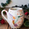 Handmade Tile Mug Mockingbird