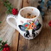 Handmade Tile Mug Cow