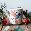 Handmade Tile Mug Mockingbird