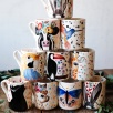 El Yapımı Çini Mug Alpaka