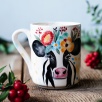 Handmade Tile Mug Cow