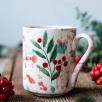 Handmade Tile Mug Cow