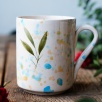 Handmade Tile Mug Butterfly