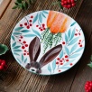Handmade Design Tile Plate Bunny