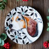 Handmade Design Tile Plate Dog