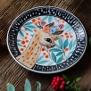Handmade Design Tile Plate Alpaca