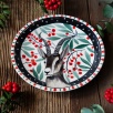 Handmade Design Tile Plate Goat