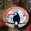 Handmade Design Tile Plate Toucan