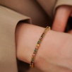 Handmade Design Silver Bracelet with Sapphire Stones