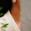 Handmade Design Baroque Pearl Silver Earrings