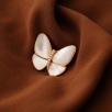Handmade Design Silver Brooch with Mother of Pearl