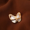 Handmade Design Silver Brooch with Mother of Pearl