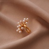 Handmade Design Silver Ring with Pearls