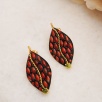 Handmade Design Silver Earrings with Coral