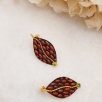 Handmade Design Silver Earrings with Coral
