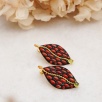 Handmade Design Silver Earrings with Coral