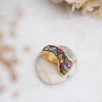Handmade Design Silver Ring With Tourmaline Stone