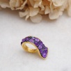 Handmade Design Silver Ring With Amethyst Stone